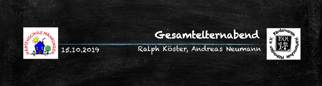 Elternabend Härtenschule 15.10.2019