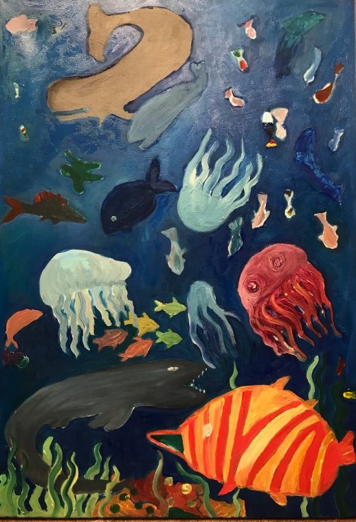 Kunstvolle Impressionen im Raum der Schulsozialarbeit